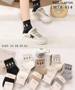 Skarpety Damskie,size 35-42,Paczka 40szt ,mix kolor