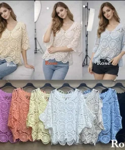 Bluzki damskie, size uni,paczka 6szt,mix kolor