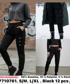 Spodnie Damskie, size s/m-l/xl,Paczka 12szt ,1 kolor