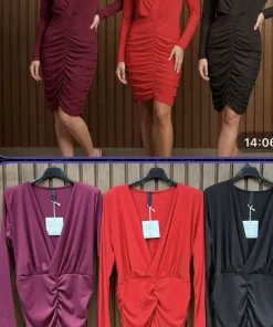 Sukienki Damskie WŁOSKA,Size uni,paczka 6szt, mix kolor