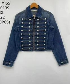 Kurtki Jeansowe Damskie, size s-xl,Paczka 10szt, 1 kolor