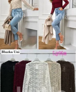 Bluzki Damskie WŁOSKA,Size uni,paczka 6szt, mix kolor
