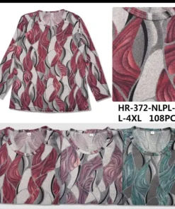 Bluzy damskie, size l-4xl,paczka 12szt,mix kolor