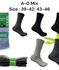 Skarpety MĘSKIE,Size 39-46,paczka 40szt, mix kolor