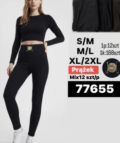 Leginsy Damskie,size s/m-xl/2xl,Paczka 12szt ,mix kolor
