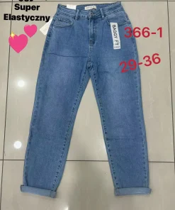 Jeansy Damskie,size 29-36,Paczka 12szt ,1kolor