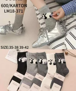 Skarpety Damskie, size 35-42,Paczka 40szt, mix kolor