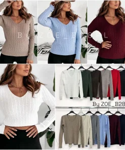 Swetry Damskie WŁOSKA,Size uni,paczka 6szt, mix kolo