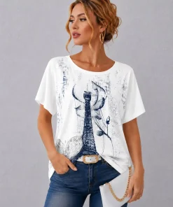 Bluzki Damskie,Size 2xl/3xl-4xl/5xl,paczka 12szt, mix kolor