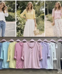 Bluzki Damskie ,size uni,paczka 6szt,mix kolor