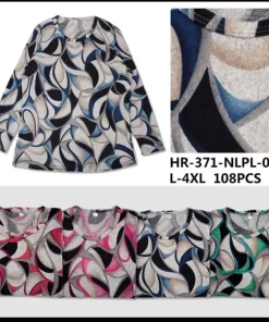 Bluzy damskie, size l-4xl,paczka 12szt,mix kolor