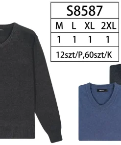 Swetry MĘSKA ,size m-2xl,paczka 12szt ,mix kolor