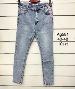 Jeansy damskie,size 40-48,paczka 10szt, 1 kolor