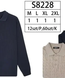 Swetry MĘSKA ,size m-2xl, Paczka 12szt ,mix kolor