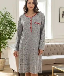 Koszule nocne damskie,size m-4xl, Paczka 10szt ,szary kolor