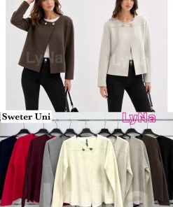 Swetry Damskie WŁOSKA,Size uni,paczka 6szt, mix kolor