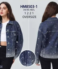 Kurtki Jeansowe Damskie,size xs-l,Paczka 12szt,1kolor