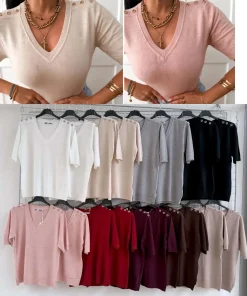 Swetry Damskie WŁOSKA,Size uni,paczka 6szt, mix kolo