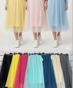 Spódnica damskie WŁOSKA,Size uni ,paczka 6 szt mix kolor