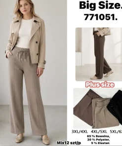 Spodnie Damskie,size 3xl/4xl-5xl/6xl,Paczka 12szt ,mix kolor