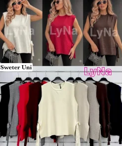 Swetry Damskie WŁOSKA,Size uni,paczka 6szt, mix kolor