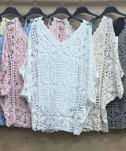 Bluzki damskie, size uni,paczka 6szt,mix kolor