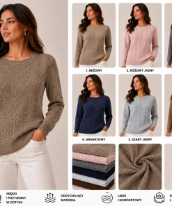 Swetry Damskie,Size l/xl-2xl/3xl,paczka 12szt, mix kolor