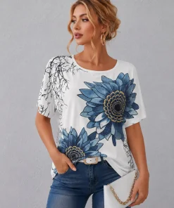 Bluzki Damskie,Size 2xl/3xl-4xl/5xl,paczka 12szt, mix kolor