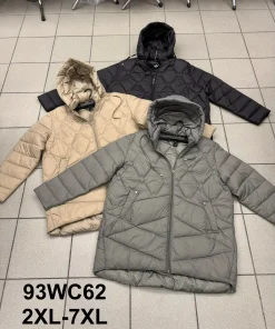 Kurtki damskie,size 2xl-7xl,paczka 6szt ,1kolor