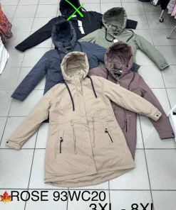 Kurtki damskie,size 3-8xl,paczka 6szt ,1kolor