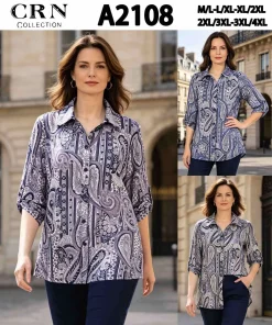Bluzki damskie,size m/l-3/4xl,Paczka 12szt ,mix kolor