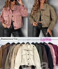 Kurtki skórzane damskie, size uni,paczka 6szt,mix kolor