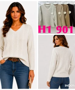 Swetry Damskie,Size l/xl-2xl/3xl,paczka 12szt, mix kolor