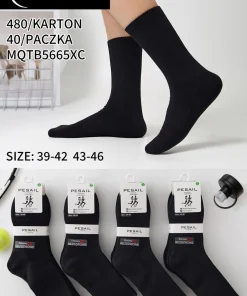Skarpety MĘSKIE,Size 39-46,paczka 40szt, 1 kolor