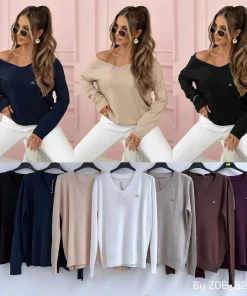 Swetry Damskie WŁOSKA,Size uni,paczka 6szt, mix kolo