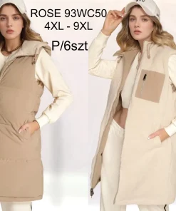 Kamizelki damskie,size 4-9xl,paczka 6szt ,1kolor