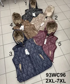 Kamizelki damskie,size 2-7xl,paczka 6szt ,1kolor