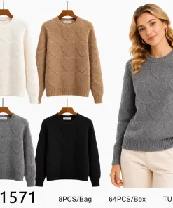 Swetry damskie,size uni,paczka 8szt ,mix kolor