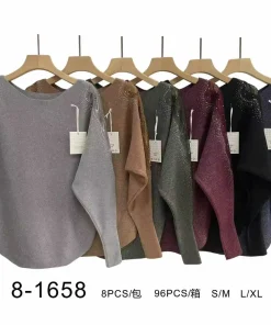 Swetry damskie,Size s/m-l/xl,paczka 8szt, mix kolor