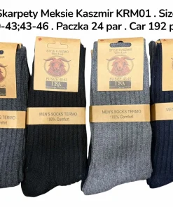 Skarpety MĘSKIE,size 40-46,paczka 40szt ,mix kolor