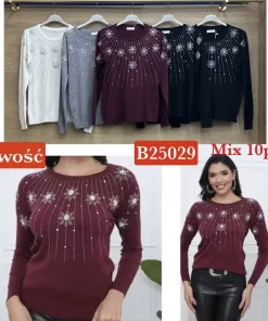 Swetry damskie ,size uni, Paczka 10szt ,mix kolor