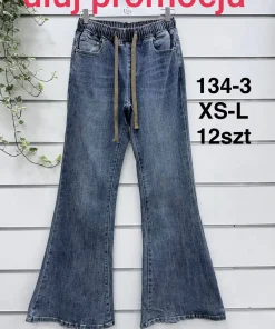 Jeansy Damskie,size xs-l,Paczka 12szt ,1kolor