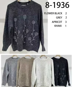 Swetry damskie,size uni,paczka 8szt ,mix kolor