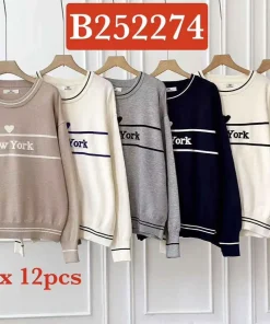 Swetry Damskie ,size uni,paczka 12szt,mix kolor