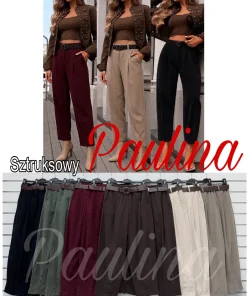 Spodnie Damskie WŁOSKA,Size uni,paczka 6szt, mix kolor