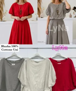 Bluzki Damskie WŁOSKA,Size uni,paczka 6szt, mix kolor