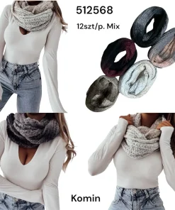 Szaliki damskie,paczka 12 szt ,mix kolor