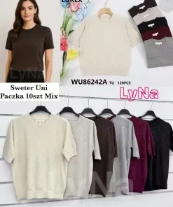 Swetry Damskie WŁOSKA,Size uni,paczka 6szt, mix kolor