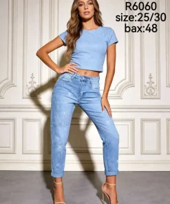 Jeansy Damskie, size 25-30,Paczka 12szt, 1 kolor