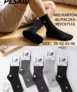 Skarpety MĘSKIE,Size 39-46,paczka 40szt, mix kolor